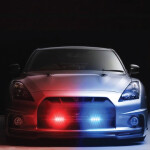 Wireless Remote Control Led Strobe Grill Flashlight 8 * 1 LEDs