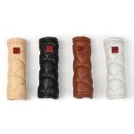 Car PU Leather Handbrake Cover | Black & Beige