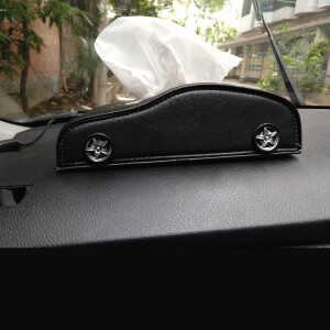 Car Shape Dashboard Tissue Box (Black Color)