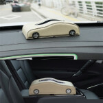 Car Shape Dashboard Tissue Box | Elegant Design | Black Beige Brown
