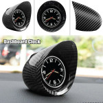 Glossy Carbon Fiber Car Dashboard Clock