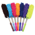 Adjustable Microfiber Round Duster | 2 Colours | Grey, Blue