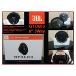 JBL 3 Way 6” Car Coaxial Door Speaker Set