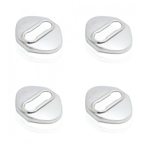 Stainless Steel Car Door Lock Protection Cover (2 Pair)